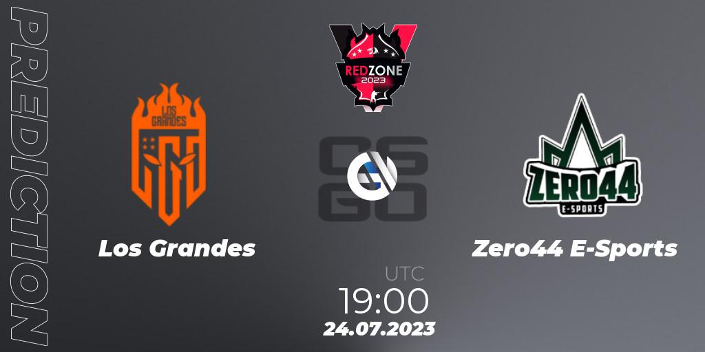 Los Grandes - Zero44 E-Sports: прогноз. 24.07.2023 at 19:00, Counter-Strike (CS2), RedZone PRO League Season 5