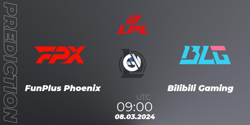 FunPlus Phoenix - Bilibili Gaming: прогноз. 08.03.2024 at 09:00, LoL, LPL Spring 2024 - Group Stage
