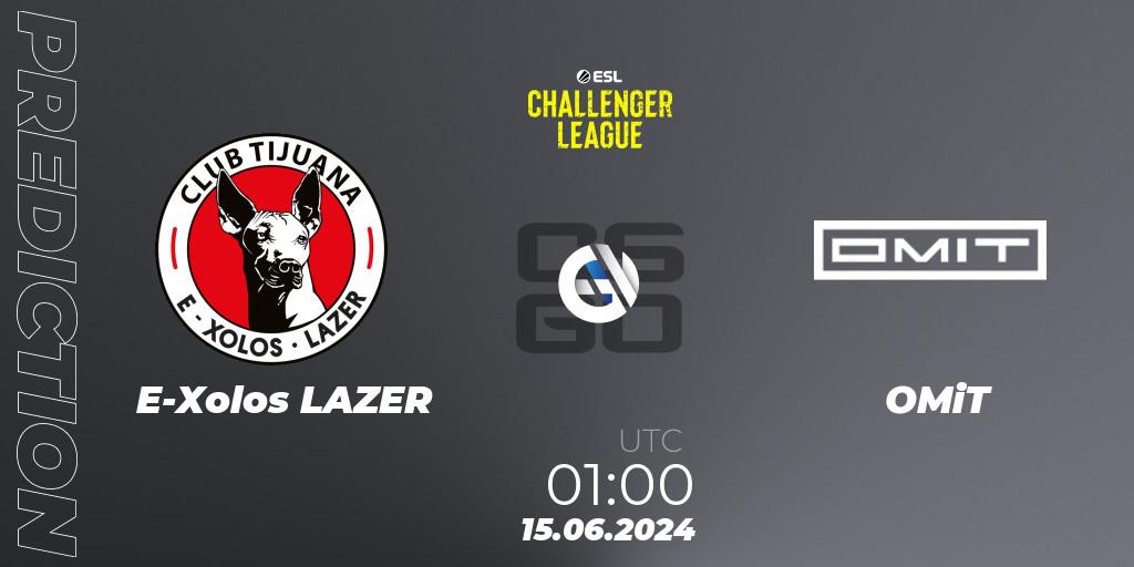 E-Xolos LAZER - OMiT: прогноз. 17.06.2024 at 01:00, Counter-Strike (CS2), ESL Challenger League Season 47 Relegation: North America
