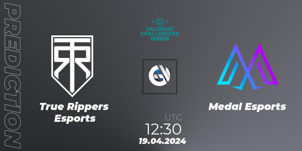 True Rippers Esports - Medal Esports: прогноз. 19.04.24, VALORANT, VALORANT Challengers 2024 South Asia: Split 1 - Cup 2