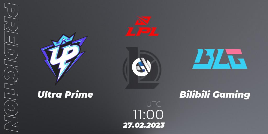 Ultra Prime - Bilibili Gaming: прогноз. 27.02.2023 at 12:15, LoL, LPL Spring 2023 - Group Stage