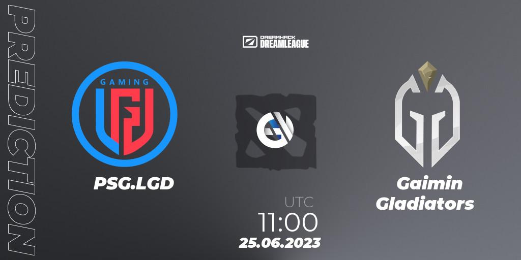 PSG.LGD - Gaimin Gladiators: прогноз. 25.06.2023 at 10:55, Dota 2, DreamLeague Season 20