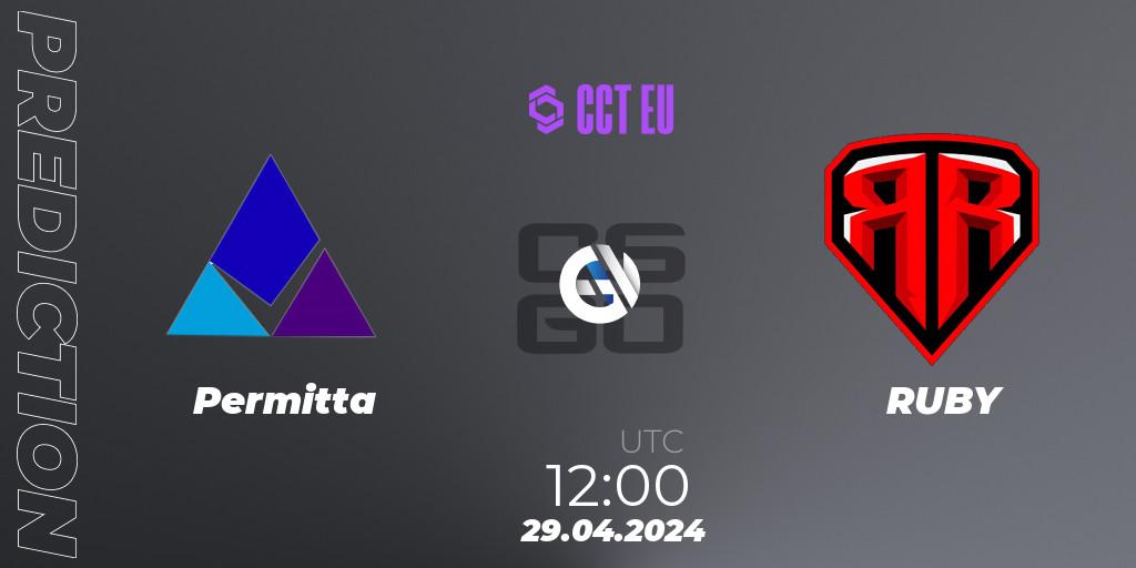 Permitta - RUBY: прогноз. 29.04.24, CS2 (CS:GO), CCT Season 2 Europe Series 2 