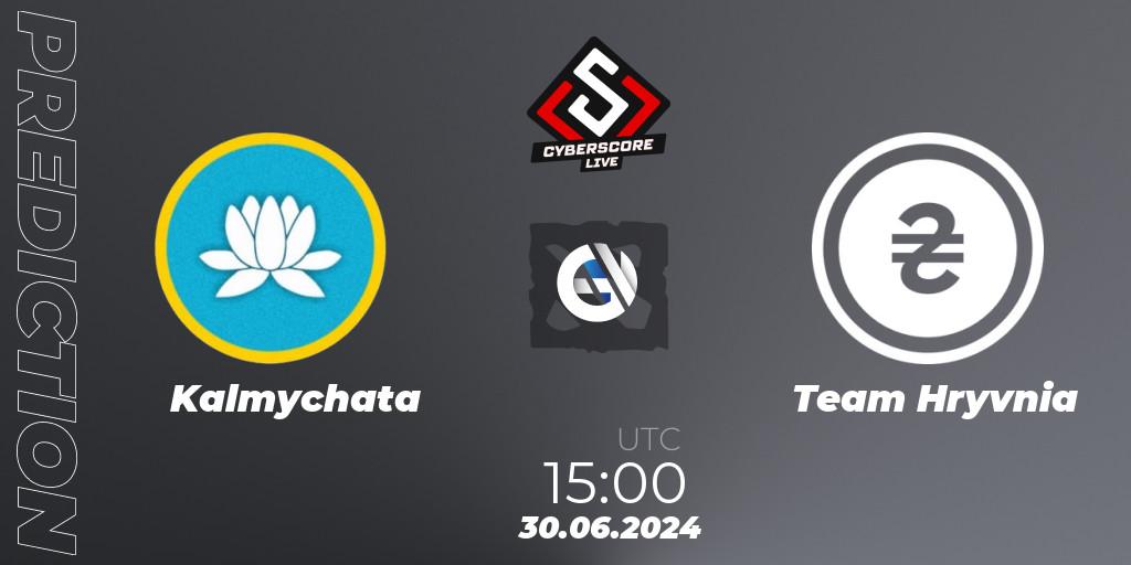 Kalmychata - Team Hryvnia: прогноз. 30.06.2024 at 15:00, Dota 2, CyberScore Cup