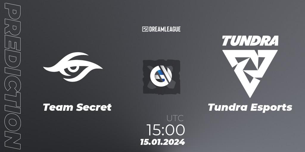 Team Secret - Tundra Esports: прогноз. 15.01.24, Dota 2, DreamLeague Season 22: Western Europe Closed Qualifier
