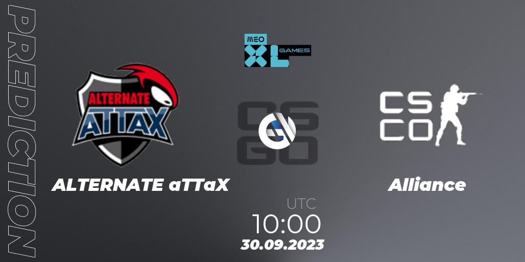 ALTERNATE aTTaX - Alliance: прогноз. 30.09.2023 at 10:00, Counter-Strike (CS2), XL Games 2023
