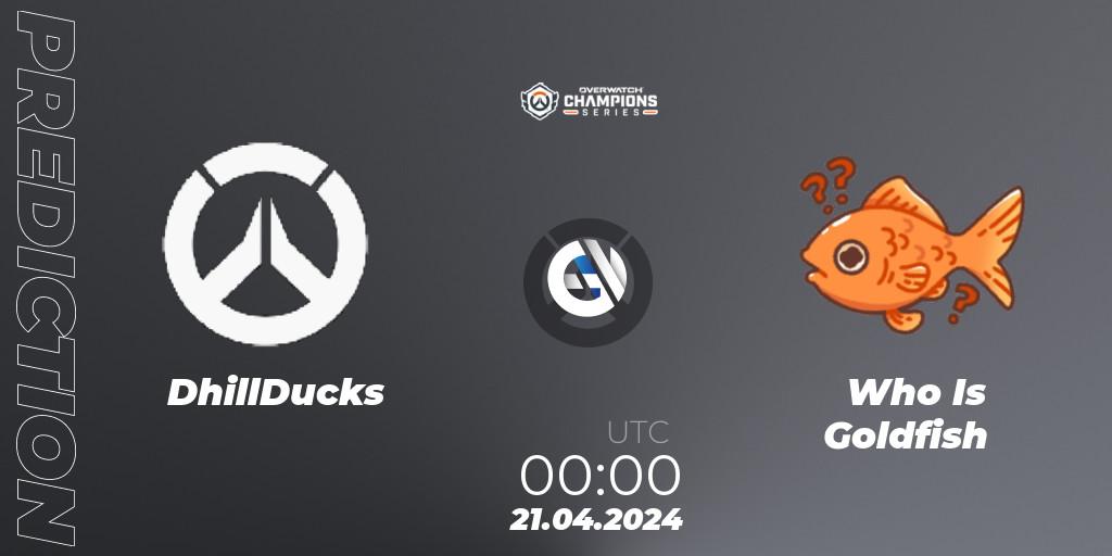 DhillDucks - Who Is Goldfish: прогноз. 21.04.2024 at 00:00, Overwatch, Overwatch Champions Series 2024 - North America Stage 2 Group Stage