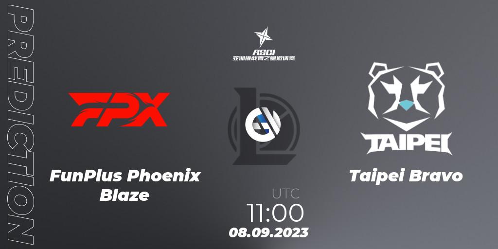 FunPlus Phoenix Blaze - Taipei Bravo: прогноз. 08.09.2023 at 11:00, LoL, Asia Star Challengers Invitational 2023
