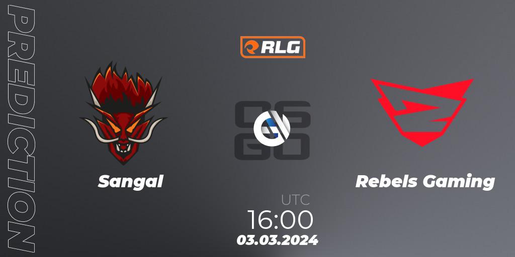 Sangal - Rebels Gaming: прогноз. 03.03.24, CS2 (CS:GO), RES European Series #1