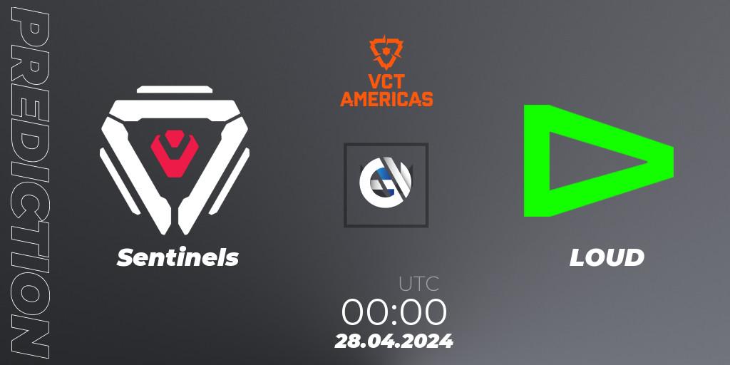 Sentinels - LOUD: прогноз. 28.04.2024 at 00:00, VALORANT, VALORANT Champions Tour 2024: Americas League - Stage 1 - Group Stage