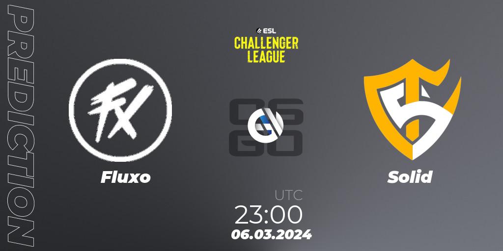 Fluxo - Solid: прогноз. 06.03.2024 at 23:00, Counter-Strike (CS2), ESL Challenger League Season 47: South America