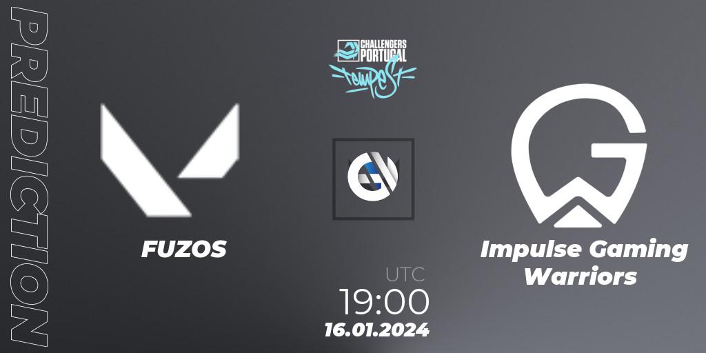 FUZOS - Impulse Gaming Warriors: прогноз. 16.01.2024 at 19:00, VALORANT, VALORANT Challengers 2024 Portugal: Tempest Split 1