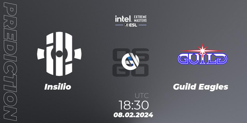 Insilio - Guild Eagles: прогноз. 08.02.2024 at 18:30, Counter-Strike (CS2), Intel Extreme Masters China 2024: European Closed Qualifier