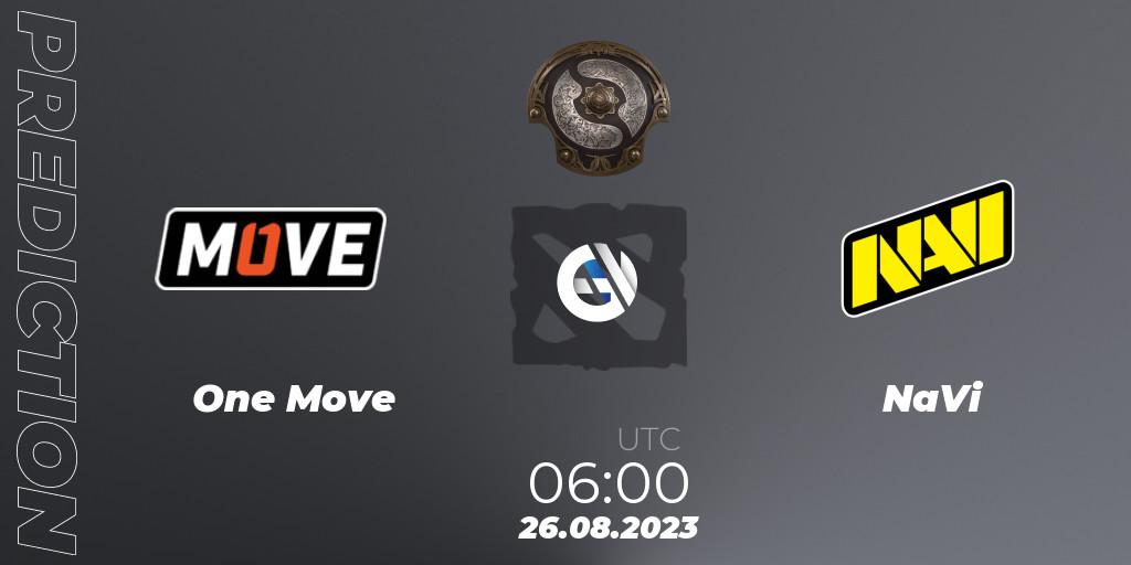 One Move - NaVi: прогноз. 26.08.2023 at 06:01, Dota 2, The International 2023 - Eastern Europe Qualifier