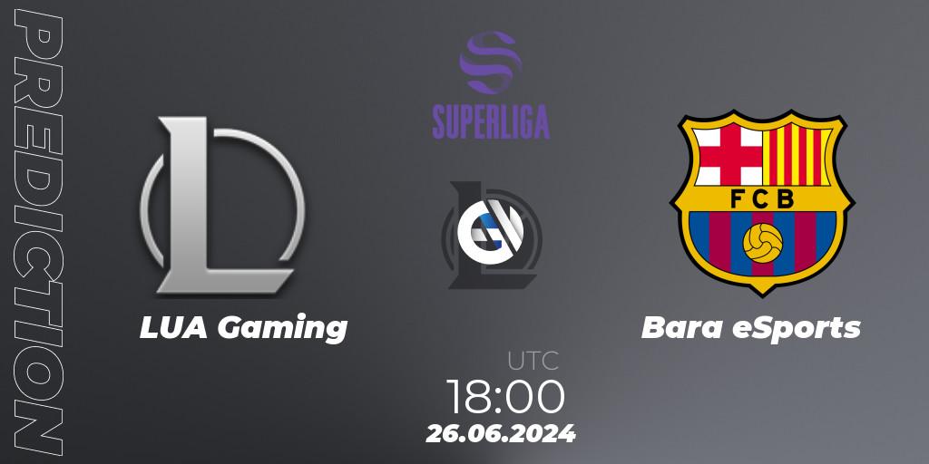LUA Gaming - Barça eSports: прогноз. 26.06.2024 at 18:00, LoL, LVP Superliga Summer 2024