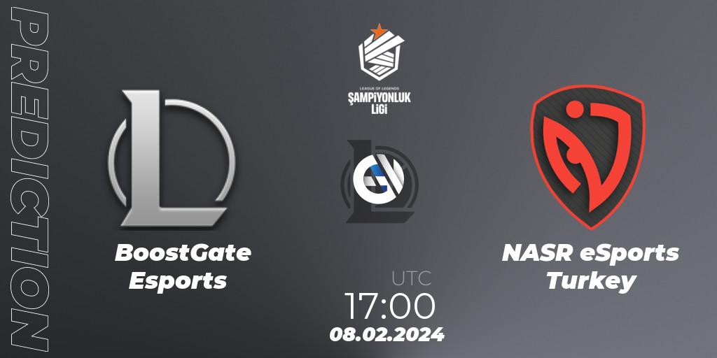 BoostGate Esports - NASR eSports Turkey: прогноз. 08.02.2024 at 17:00, LoL, TCL Winter 2024