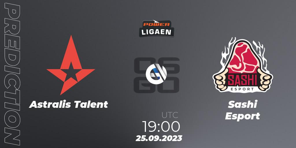 Astralis Talent - Sashi Esport: прогноз. 25.09.2023 at 19:00, Counter-Strike (CS2), POWER Ligaen Season 24 Finals