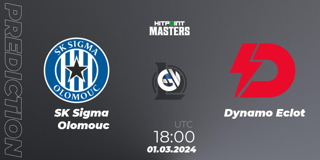 SK Sigma Olomouc - Dynamo Eclot: прогноз. 01.03.2024 at 18:00, LoL, Hitpoint Masters Spring 2024