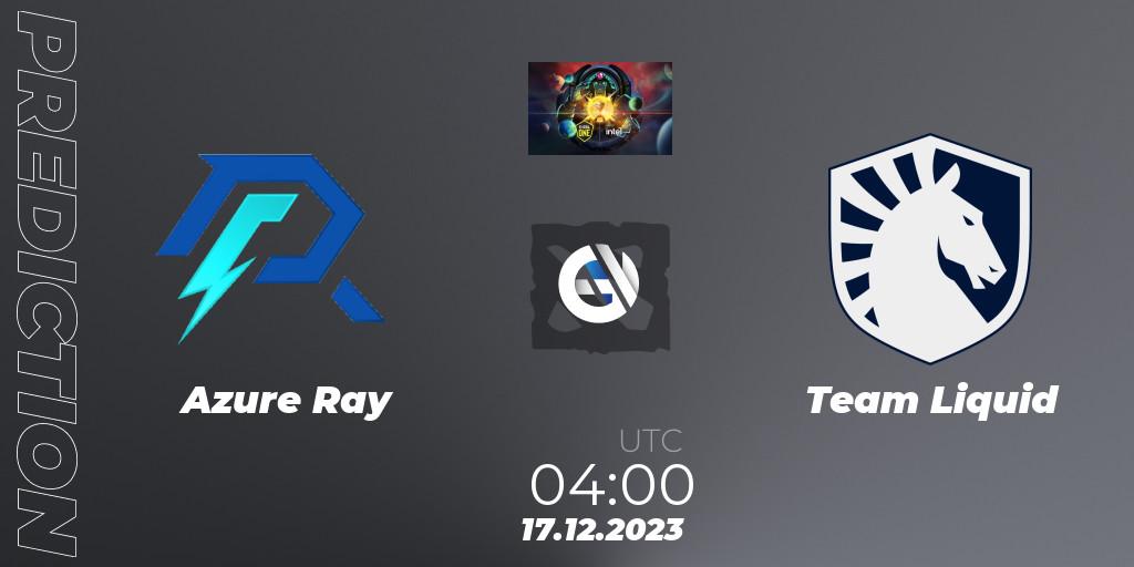 Azure Ray - Team Liquid: прогноз. 17.12.2023 at 04:02, Dota 2, ESL One - Kuala Lumpur 2023