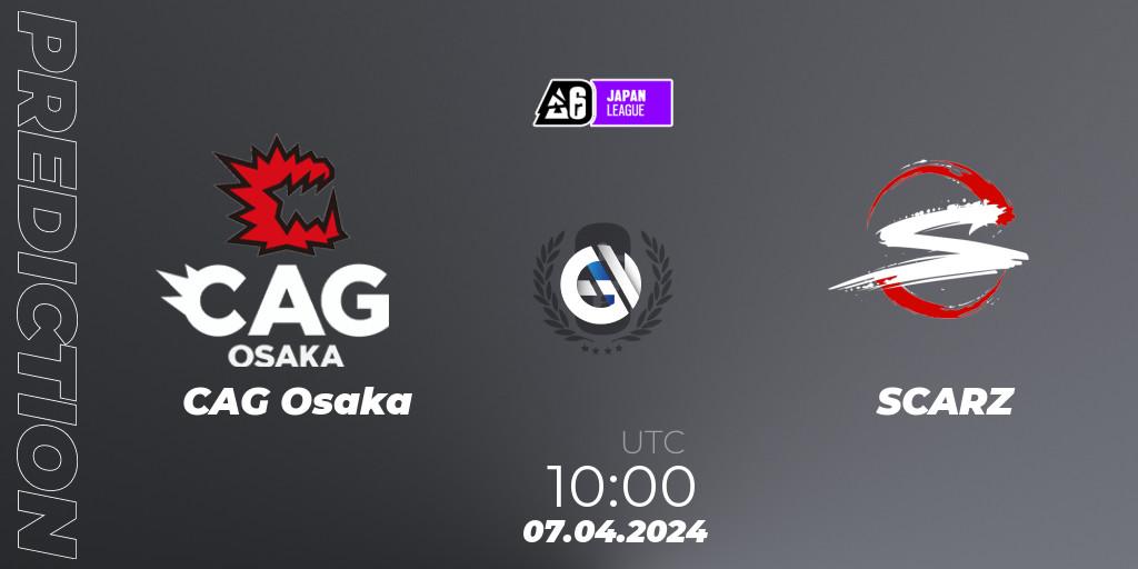 CAG Osaka - SCARZ: прогноз. 07.04.2024 at 10:00, Rainbow Six, Japan League 2024 - Stage 1
