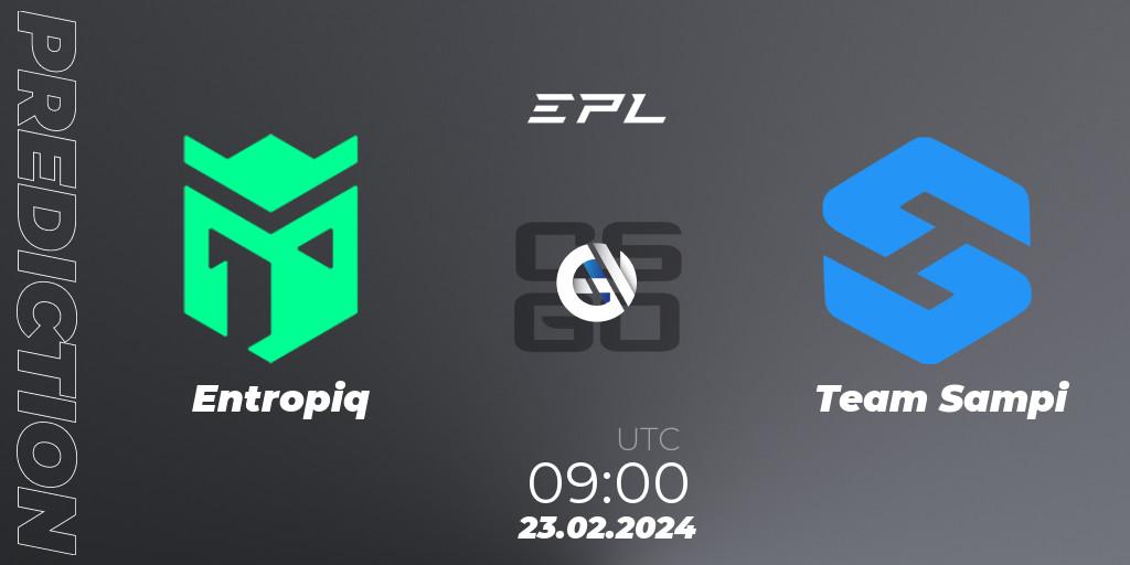Entropiq - Team Sampi: прогноз. 23.02.2024 at 09:00, Counter-Strike (CS2), European Pro League Season 15: Division 2