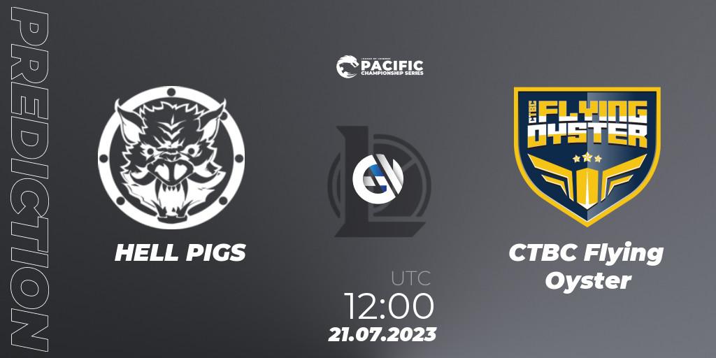 HELL PIGS - CTBC Flying Oyster: прогноз. 21.07.2023 at 12:15, LoL, PACIFIC Championship series Group Stage