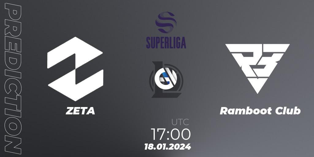 ZETA - Ramboot Club: прогноз. 18.01.24, LoL, Superliga Spring 2024 - Group Stage