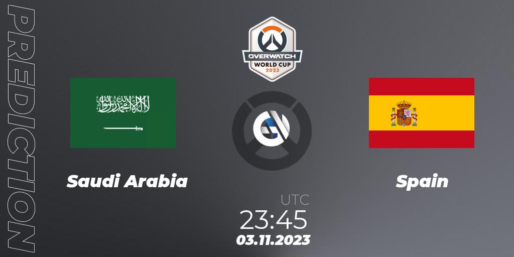 Saudi Arabia - Spain: прогноз. 03.11.2023 at 23:45, Overwatch, Overwatch World Cup 2023