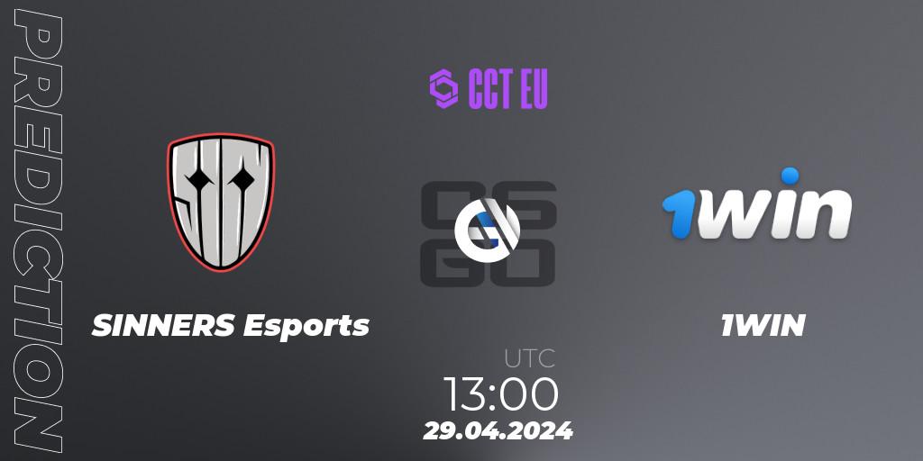 SINNERS Esports - 1WIN: прогноз. 29.04.2024 at 13:15, Counter-Strike (CS2), CCT Season 2 Europe Series 1