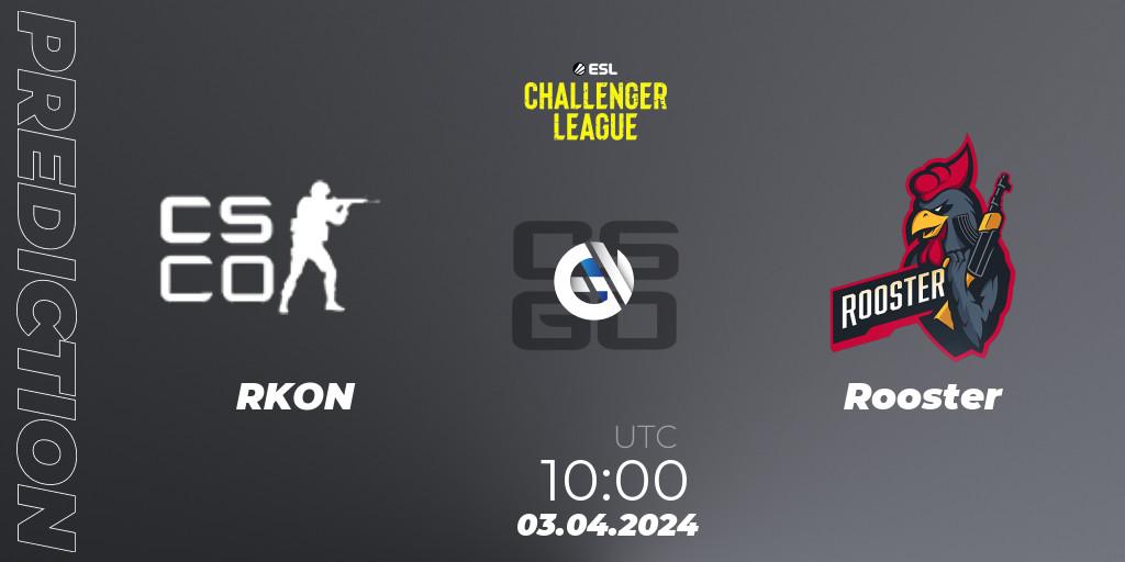 RKON - Rooster: прогноз. 03.04.24, CS2 (CS:GO), ESL Challenger League Season 47: Oceania