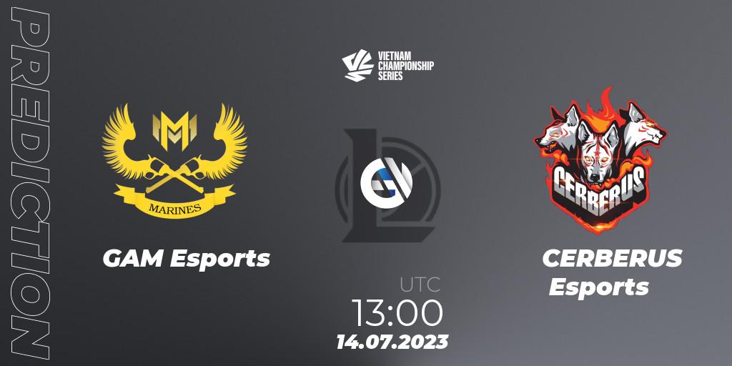 GAM Esports - CERBERUS Esports: прогноз. 14.07.2023 at 13:00, LoL, VCS Dusk 2023