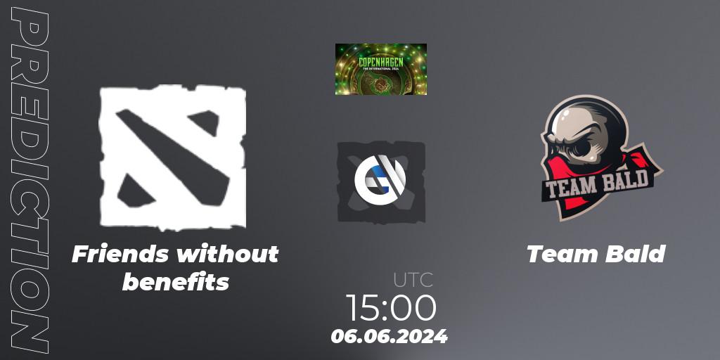 Friends without benefits - Team Bald: прогноз. 06.06.2024 at 15:00, Dota 2, The International 2024: Western Europe Open Qualifier #1