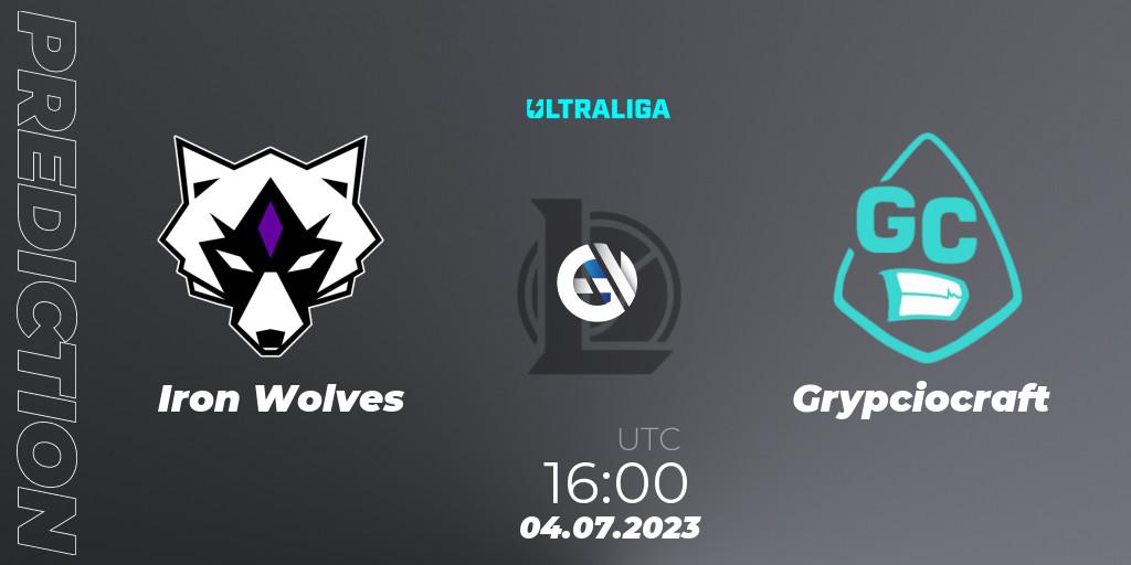 Iron Wolves - Grypciocraft: прогноз. 04.07.2023 at 16:00, LoL, Ultraliga Season 10 2023 Regular Season