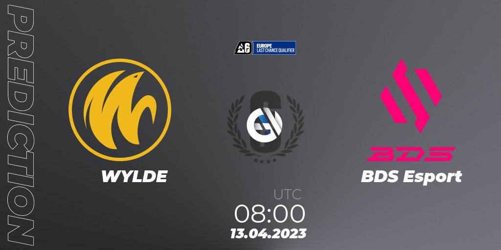 WYLDE - BDS Esport: прогноз. 13.04.23, Rainbow Six, Europe League 2023 - Stage 1 - Last Chance Qualifiers