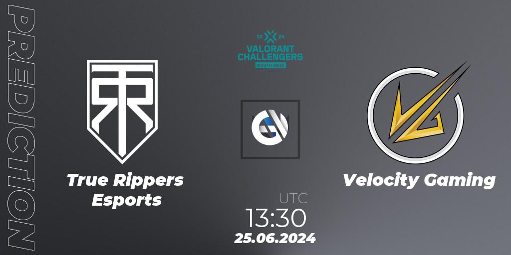 True Rippers Esports - Velocity Gaming: прогноз. 25.06.2024 at 13:30, VALORANT, VALORANT Challengers 2024: South Asia - Split 2