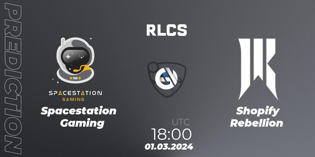 Spacestation Gaming - Shopify Rebellion: прогноз. 01.03.2024 at 18:00, Rocket League, RLCS 2024 - Major 1: North America Open Qualifier 3