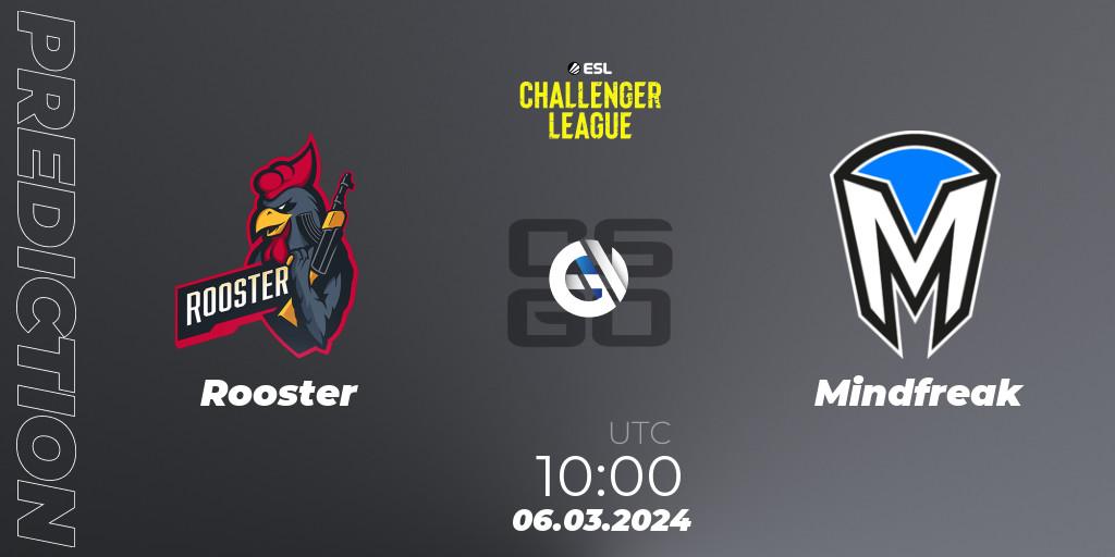 Rooster - Mindfreak: прогноз. 06.03.24, CS2 (CS:GO), ESL Challenger League Season 47: Oceania