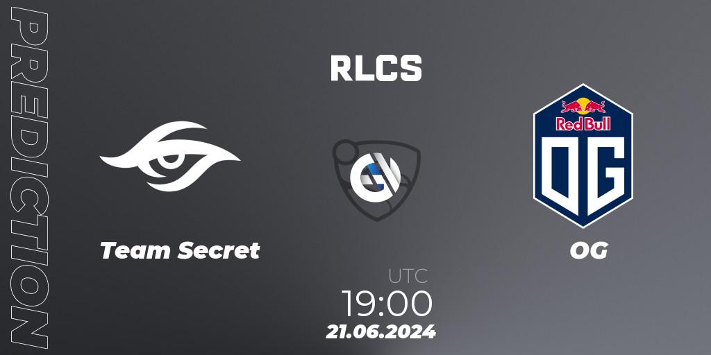 Team Secret - OG: прогноз. 21.06.2024 at 17:10, Rocket League, Rocket League Championship Series 2024 - Major 2