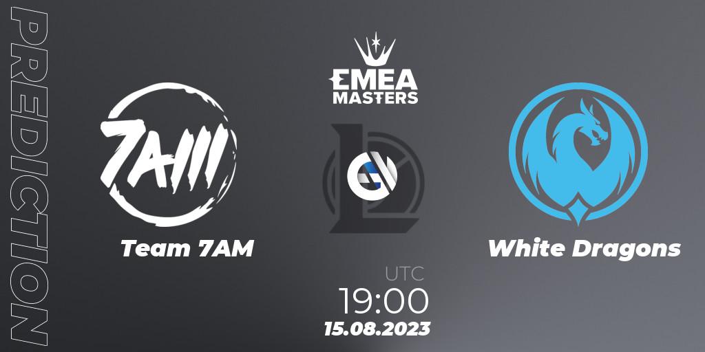 Team 7AM - White Dragons: прогноз. 15.08.23, LoL, EMEA Masters Summer 2023