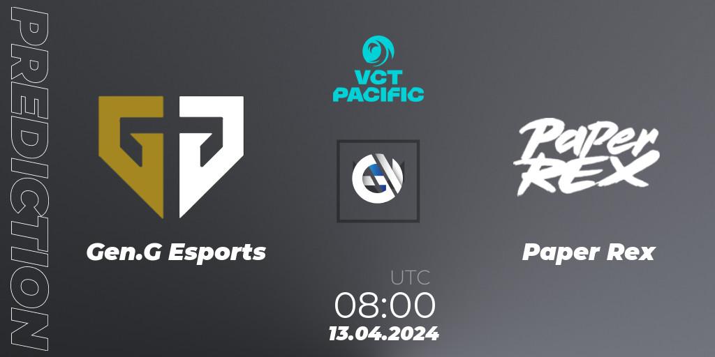 Gen.G Esports - Paper Rex: прогноз. 13.04.2024 at 08:00, VALORANT, VALORANT Champions Tour 2024: Pacific League - Stage 1 - Group Stage