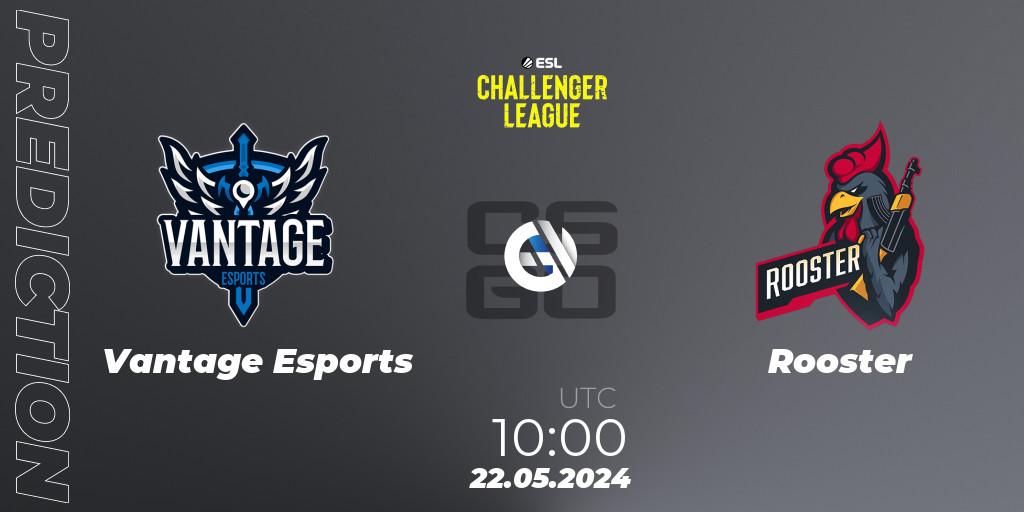 Vantage Esports - Rooster: прогноз. 22.05.2024 at 10:00, Counter-Strike (CS2), ESL Challenger League Season 47: Oceania
