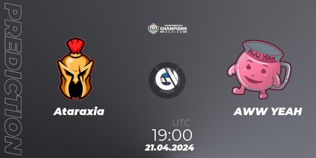 Ataraxia - AWW YEAH: прогноз. 21.04.2024 at 19:00, Overwatch, Overwatch Champions Series 2024 - EMEA Stage 2 Group Stage