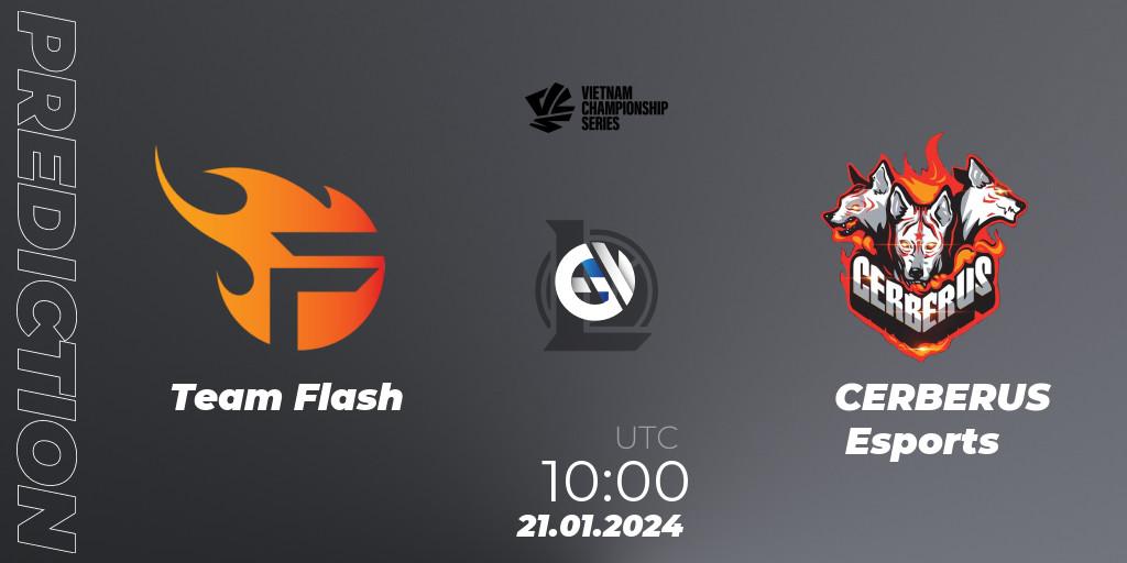 Team Flash - CERBERUS Esports: прогноз. 21.01.24, LoL, VCS Dawn 2024 - Group Stage