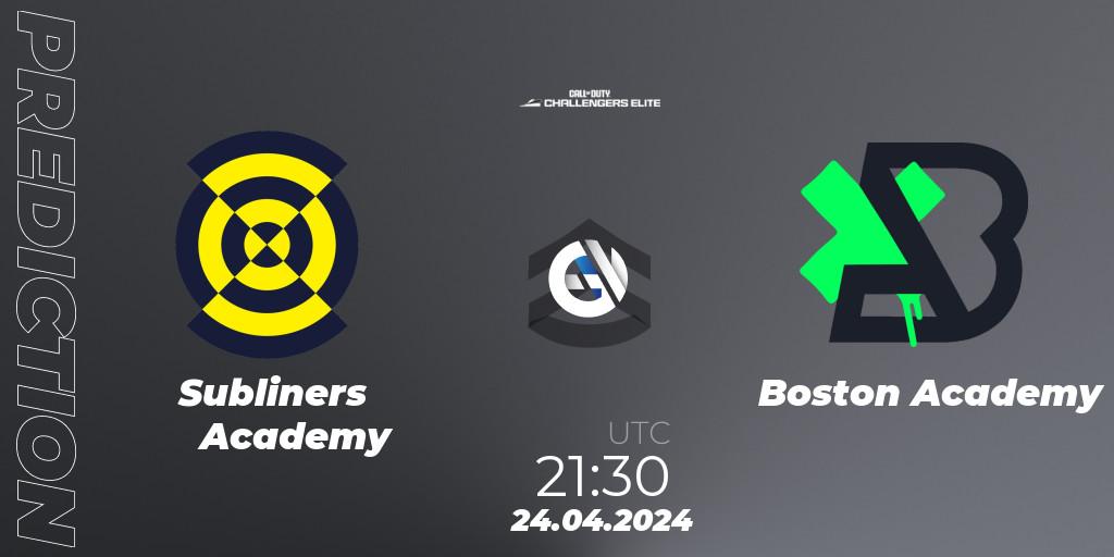 Subliners Academy - Boston Academy: прогноз. 24.04.2024 at 22:00, Call of Duty, Call of Duty Challengers 2024 - Elite 2: NA