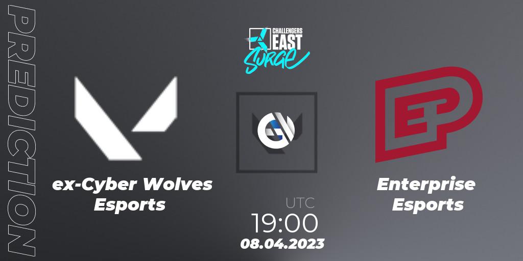 ex-Cyber Wolves Esports - Enterprise Esports: прогноз. 08.04.2023 at 19:10, VALORANT, VALORANT Challengers East: Surge - Split 2 - Regular Season