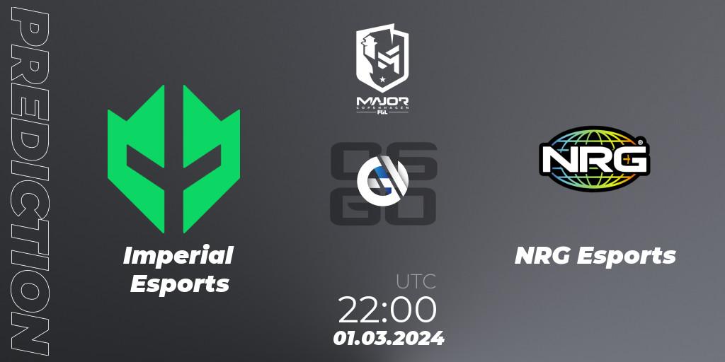Imperial Esports - NRG Esports: прогноз. 01.03.2024 at 21:45, Counter-Strike (CS2), PGL CS2 Major Copenhagen 2024 Americas RMR