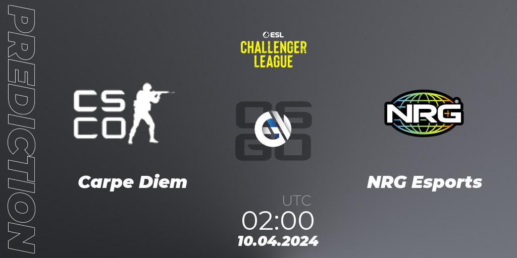 Carpe Diem - NRG Esports: прогноз. 10.04.24, CS2 (CS:GO), ESL Challenger League Season 47: North America