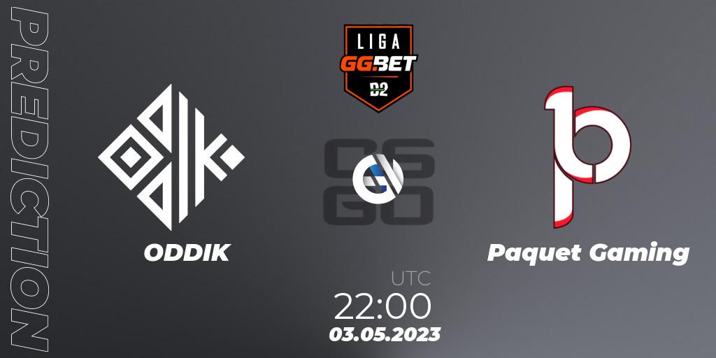 ODDIK - Paquetá Gaming: прогноз. 06.05.23, CS2 (CS:GO), Dust2 Brasil Liga Season 1