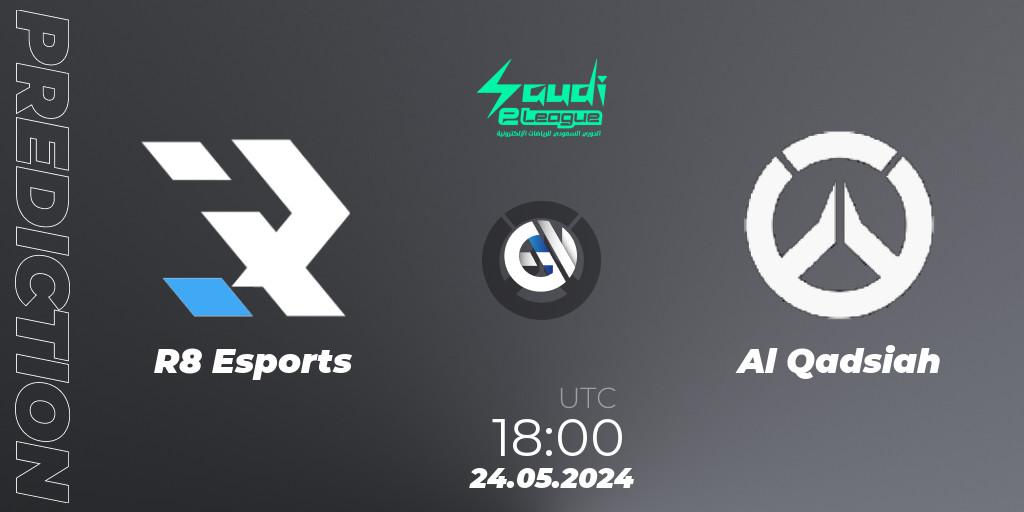 R8 Esports - Al Qadsiah: прогноз. 24.05.2024 at 18:00, Overwatch, Saudi eLeague 2024 - Major 2 Phase 2