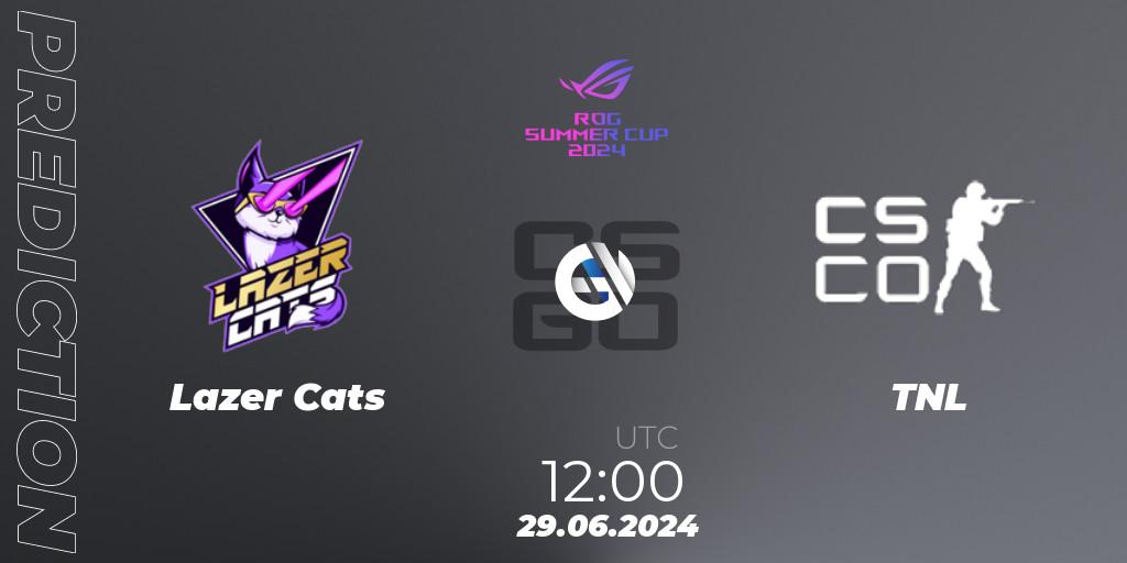 Lazer Cats - TNL: прогноз. 29.06.2024 at 13:50, Counter-Strike (CS2), Gameinside.ua ROG Summer Cup 2024